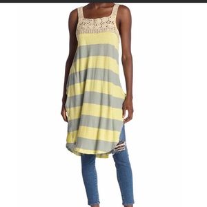 Free People Sayulita tank tunic S NWT